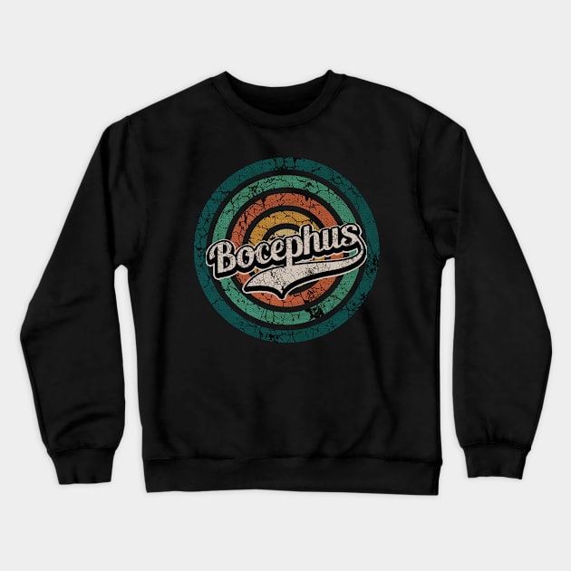 Bocephus // Retro Circle Crack Vintage Crewneck Sweatshirt by People Mask